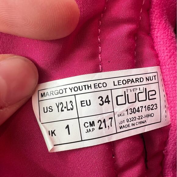 Hey Dude Girls Leopard Cheetah Margot Youth Eco Leopard Nut Boots - Picture 3 of 7